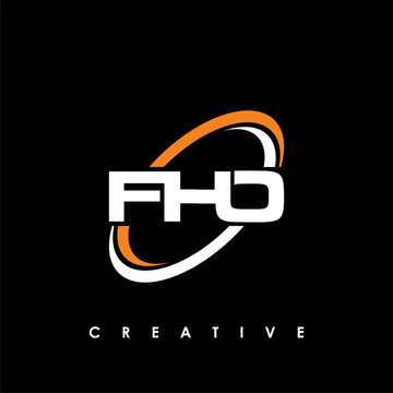 FHO Letter Initial Logo Design Template Vector Illustration