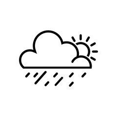 Weather forecast - outline web , vector, thin line icons collection
