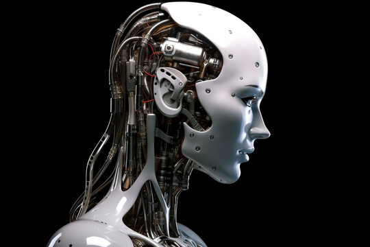 人工知能を搭載したAIヒューマノイド「AI生成画像」