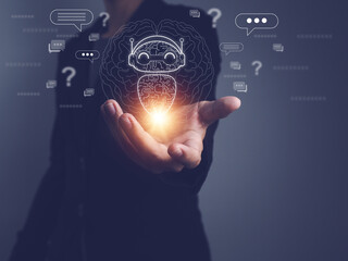 Chat with AI, users using artificial intelligence technology. To solve problems and doubts Interact...