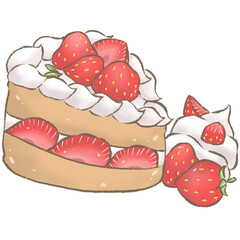 cake with strawberry