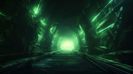 Obraz premium Time warp design and time travel tunnel wallpaper