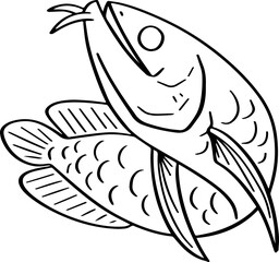 cartoon fish illustration.
