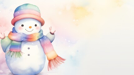 Design template for snowman