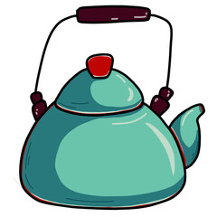 teapot with tea