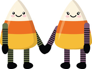 Obraz premium Halloween candy vector image