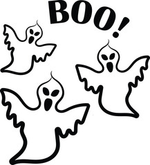 Ghost vector image or clip art