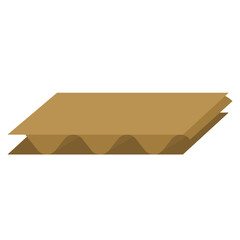 singlewall corrugated cardboard flat icon