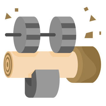 debarker flat icon