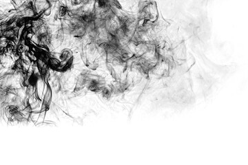 a smoke cut on a transparent background in PNG format