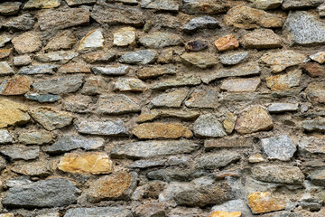 Stone style texture decorative uneven cracked surface of real stone wall