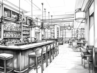 Drawing Of A Bar