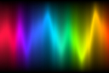 Neon music equalizer, magnetic or sonic wave techno vector background. Sound audio wave frequency flow. Neon effect rainbow waveform, sonic equalizer visual illuminated dynamic flow. Voice diagram.