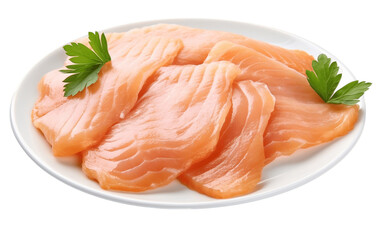 Fish Filleting Isolated on a Transparent Background PNG. Generative AI