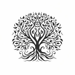 Obraz premium Black And White Tree