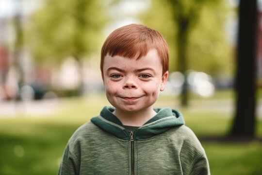 shot of a young man with dwarfism standing outside