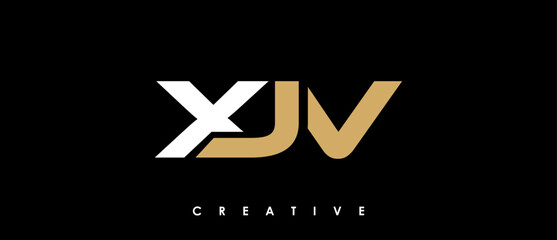 XJV Letter Initial Logo Design Template Vector Illustration