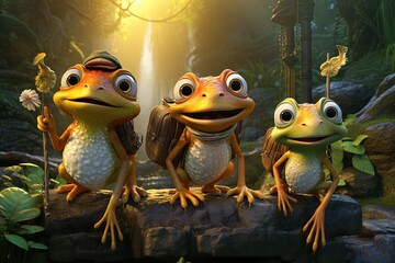 Frog Family Group