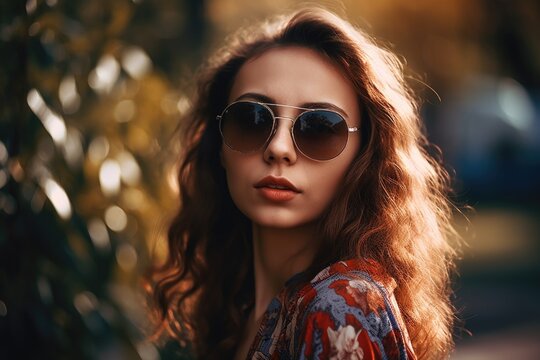 shot of a young woman wearing sunglasses outdoors