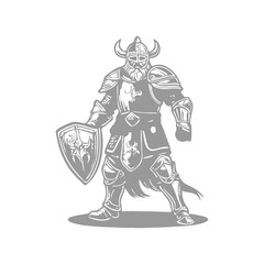 Viking  logo design vector symbol