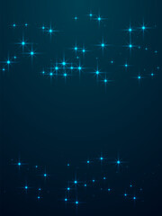 Night shining sky star dust vector background. Many celestial stellar particles.
