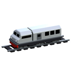 train 3d icon design 