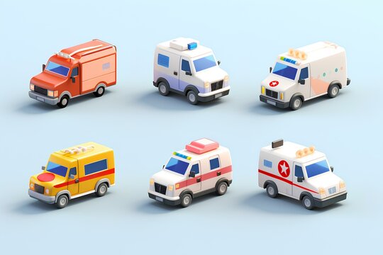 病院と消防車（ピクト）