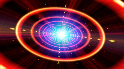 Data Tunnel digital Internet cable information space CG illustration