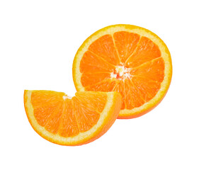 Orange fruit isolated on white background