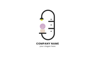 Unique furniture logo, suitable to represent your business and graphic needs.