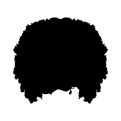 Afro Vector Design on White Background