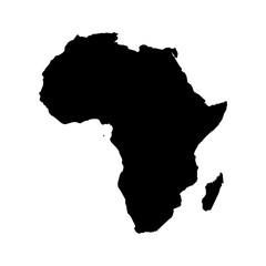 Africa Maps. Vector Design on White Background