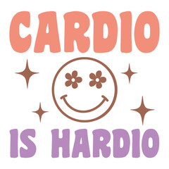 Cardio is hardio Retro SVG