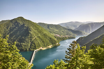 Fluss, Balkan, Montenegro, Brücke, Idyll