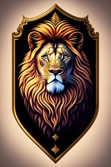 lion tattoo style illustration