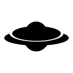Ufo Vector Design on White Background