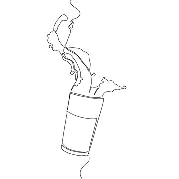 recommend clip art: Orange juice art line