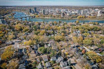 Historic Nutana: Saskatoon, Saskatchewan From Above