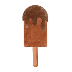 Ice cream isolated transparent background illustration of summer Ice cream cartoon low poly