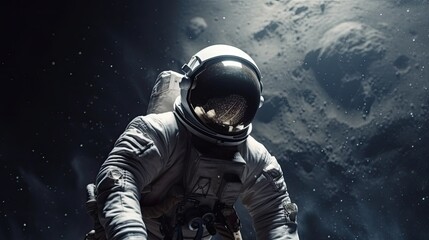 Astronaut in the Deep Space Made with