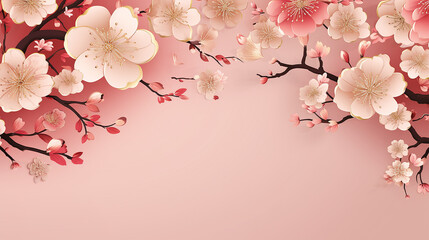 Naklejka na ściany i meble Luxury Style Pattern Background for Happy Chinese New Year