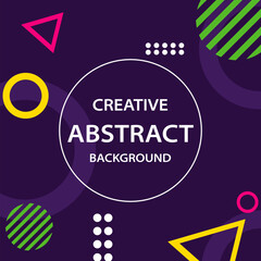 geomatric creative background design with modern and bright color,vector illustration