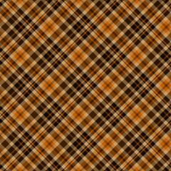 Seamless pattern in brown and black colors for plaid, fabric, textile, clothes, tablecloth and other things. Vector image.