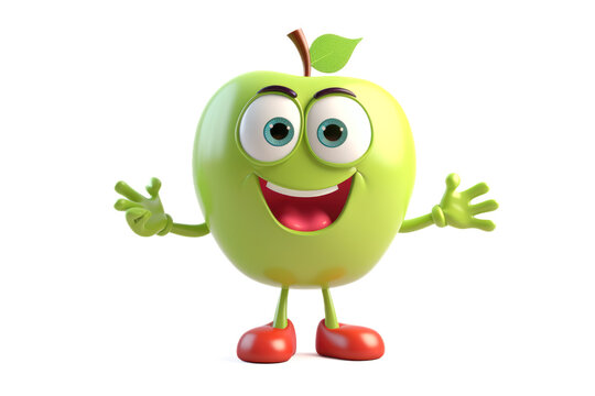 apple cartoon character