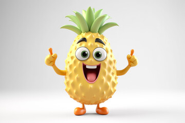 pineapple Cartoon character