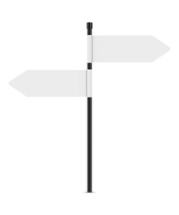 blank road signpost. Vector illustration