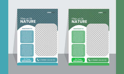 Modern exclusive corporate  flyer design Template in different color.