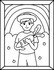 gardening coloring page