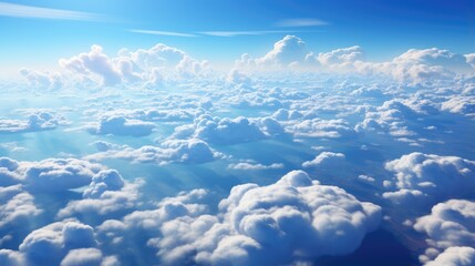 light blue light thick clouds from the sky