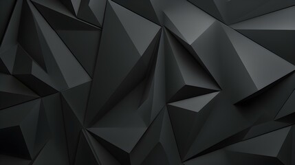 Abstract 3D Background of triangular Shapes in anthracite Colors. Modern Wallpaper of geometric Patterns
